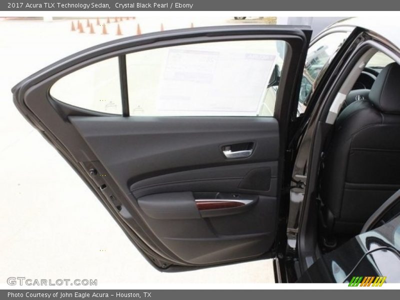 Crystal Black Pearl / Ebony 2017 Acura TLX Technology Sedan