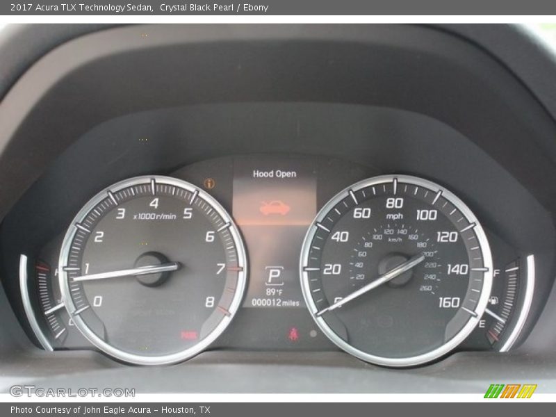 Crystal Black Pearl / Ebony 2017 Acura TLX Technology Sedan