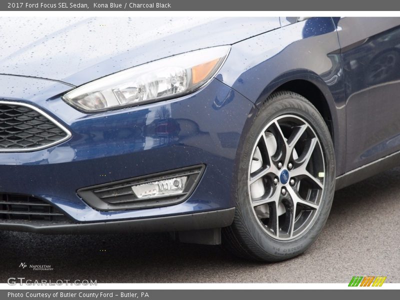 Kona Blue / Charcoal Black 2017 Ford Focus SEL Sedan