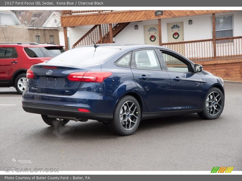 Kona Blue / Charcoal Black 2017 Ford Focus SEL Sedan