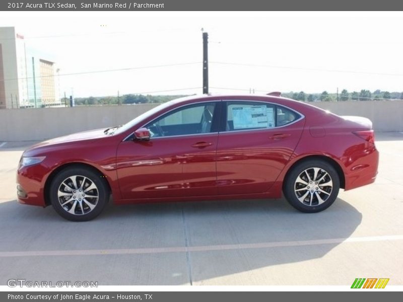 San Marino Red / Parchment 2017 Acura TLX Sedan