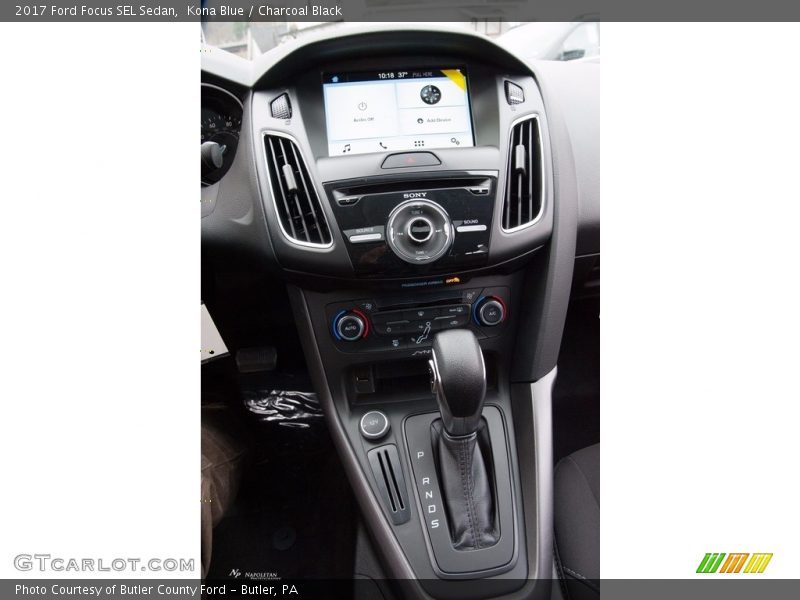 Kona Blue / Charcoal Black 2017 Ford Focus SEL Sedan