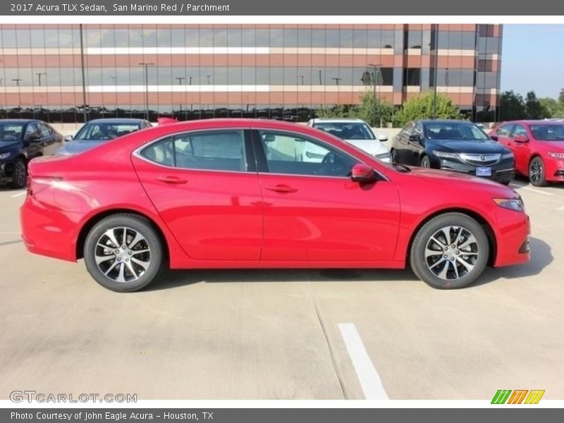 San Marino Red / Parchment 2017 Acura TLX Sedan