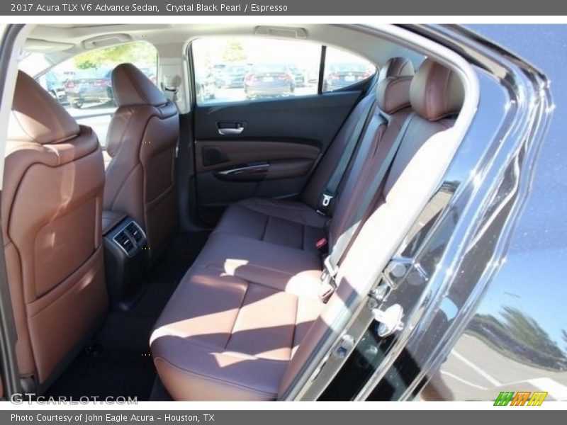 Crystal Black Pearl / Espresso 2017 Acura TLX V6 Advance Sedan
