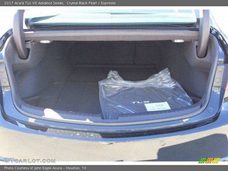 Crystal Black Pearl / Espresso 2017 Acura TLX V6 Advance Sedan