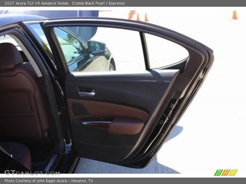 Crystal Black Pearl / Espresso 2017 Acura TLX V6 Advance Sedan