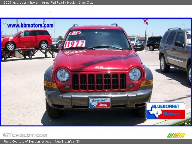 Inferno Red Pearl / Medium Slate Gray 2006 Jeep Liberty Sport