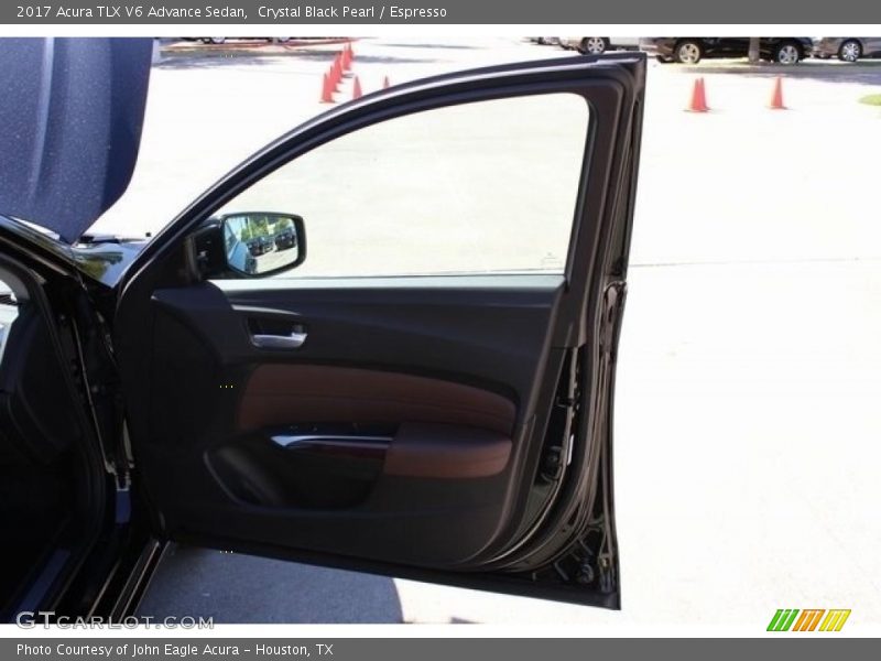 Crystal Black Pearl / Espresso 2017 Acura TLX V6 Advance Sedan