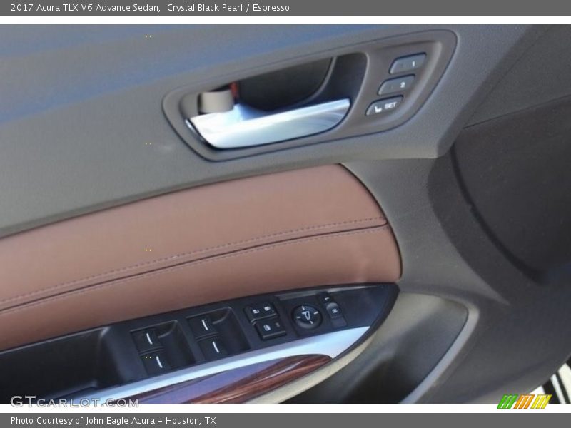 Crystal Black Pearl / Espresso 2017 Acura TLX V6 Advance Sedan