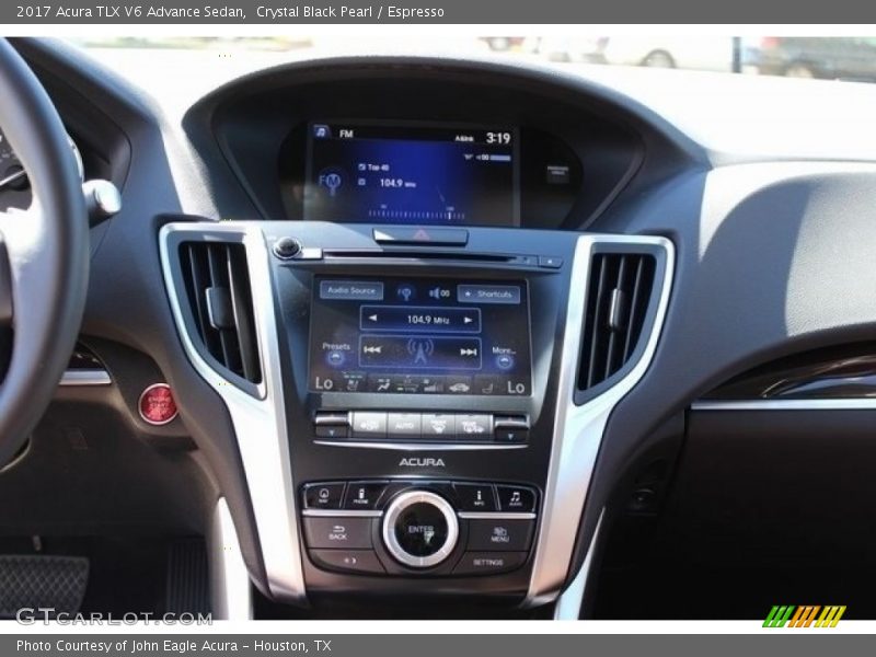 Crystal Black Pearl / Espresso 2017 Acura TLX V6 Advance Sedan