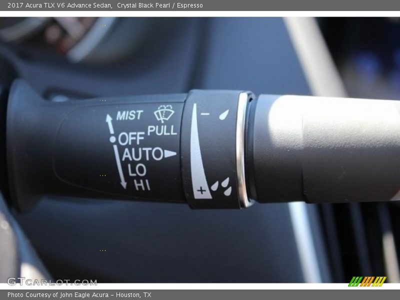 Crystal Black Pearl / Espresso 2017 Acura TLX V6 Advance Sedan