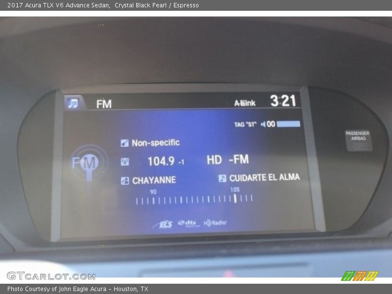 Crystal Black Pearl / Espresso 2017 Acura TLX V6 Advance Sedan