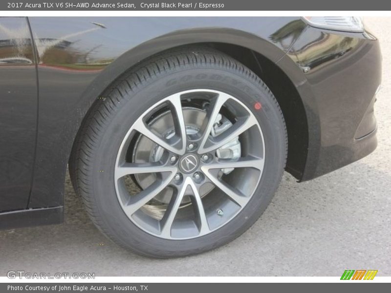 Crystal Black Pearl / Espresso 2017 Acura TLX V6 SH-AWD Advance Sedan