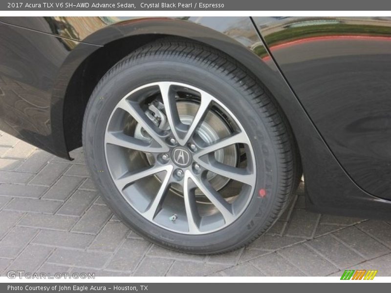 Crystal Black Pearl / Espresso 2017 Acura TLX V6 SH-AWD Advance Sedan