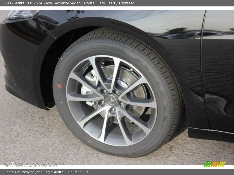 Crystal Black Pearl / Espresso 2017 Acura TLX V6 SH-AWD Advance Sedan
