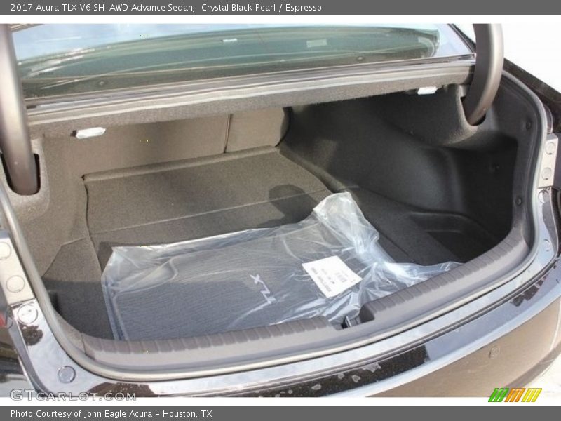 Crystal Black Pearl / Espresso 2017 Acura TLX V6 SH-AWD Advance Sedan