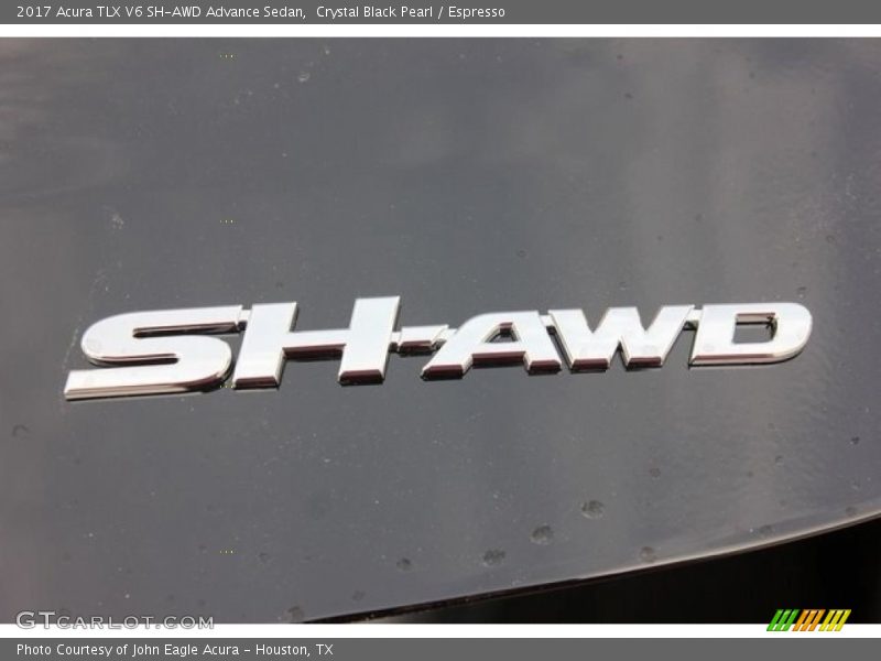 Crystal Black Pearl / Espresso 2017 Acura TLX V6 SH-AWD Advance Sedan