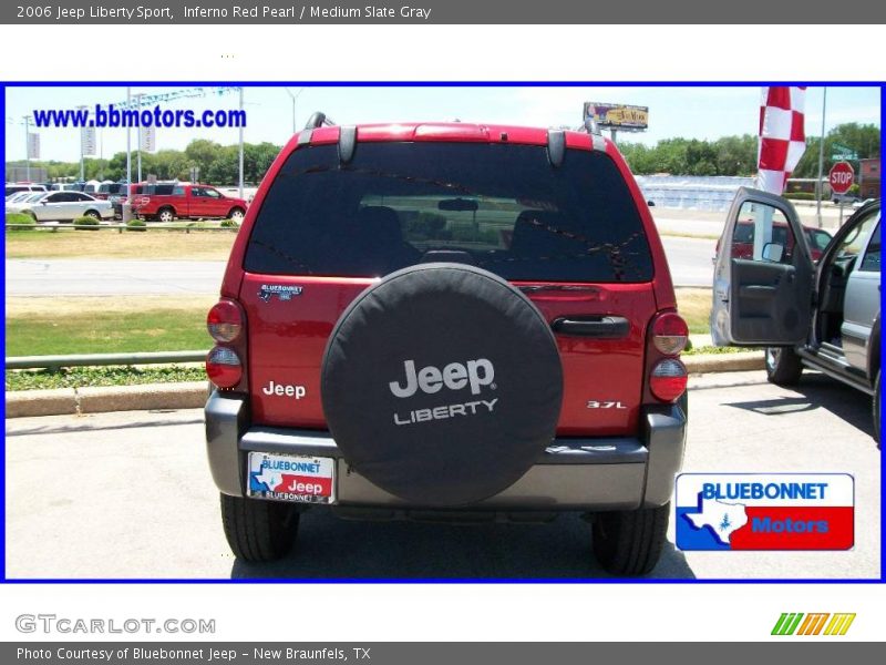 Inferno Red Pearl / Medium Slate Gray 2006 Jeep Liberty Sport