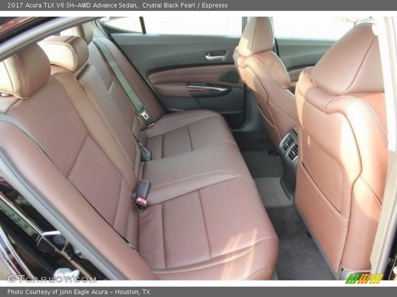 Rear Seat of 2017 TLX V6 SH-AWD Advance Sedan