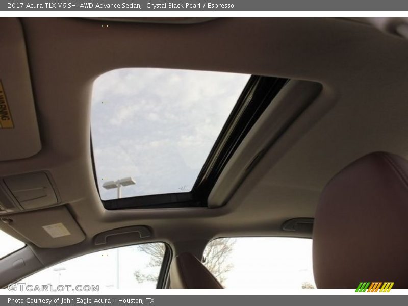 Crystal Black Pearl / Espresso 2017 Acura TLX V6 SH-AWD Advance Sedan
