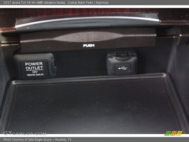 Crystal Black Pearl / Espresso 2017 Acura TLX V6 SH-AWD Advance Sedan