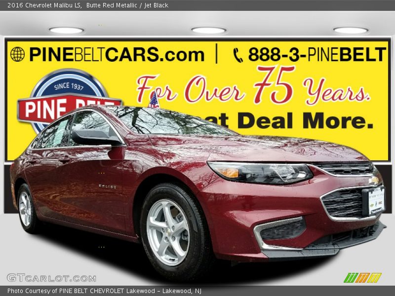 Butte Red Metallic / Jet Black 2016 Chevrolet Malibu LS