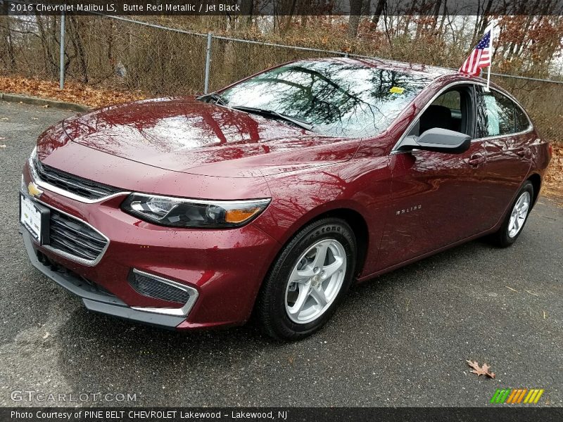 Butte Red Metallic / Jet Black 2016 Chevrolet Malibu LS