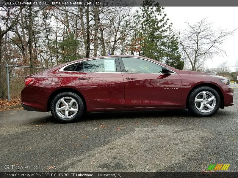 Butte Red Metallic / Jet Black 2016 Chevrolet Malibu LS