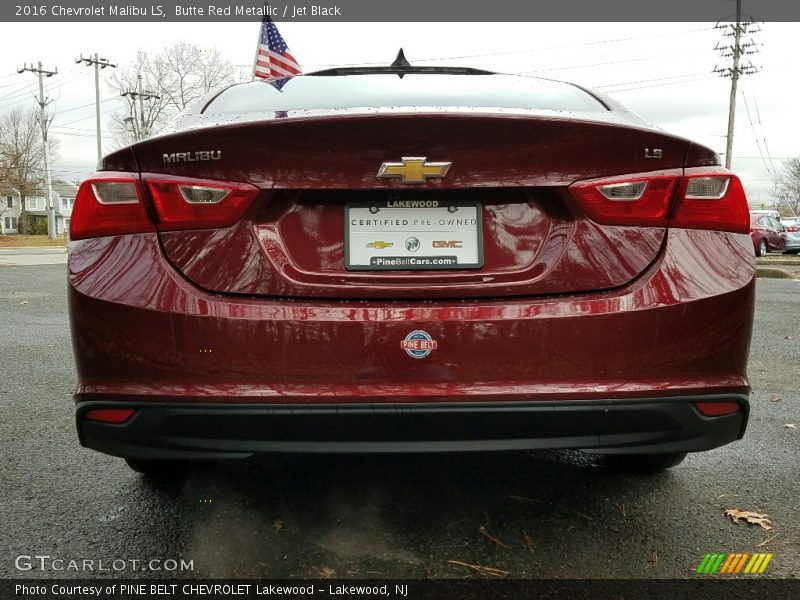 Butte Red Metallic / Jet Black 2016 Chevrolet Malibu LS