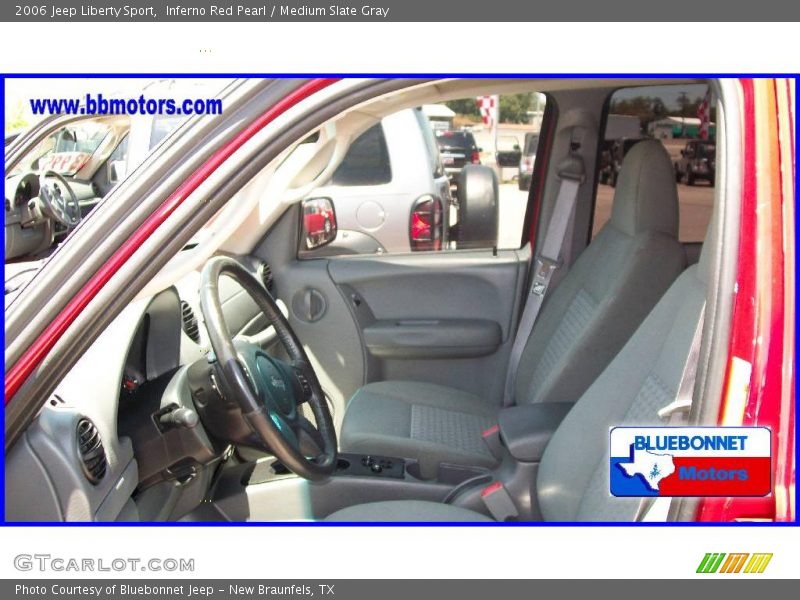 Inferno Red Pearl / Medium Slate Gray 2006 Jeep Liberty Sport