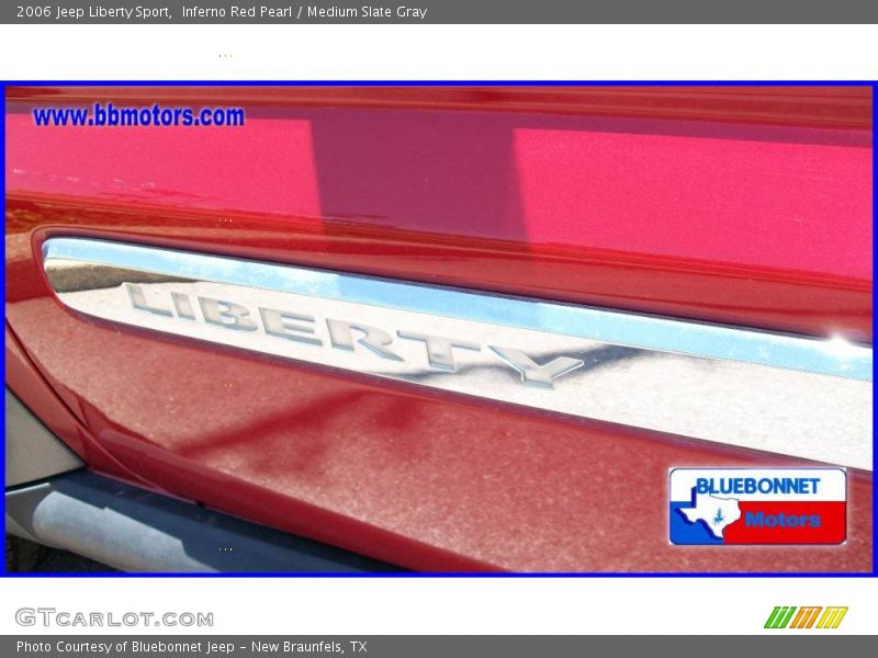 Inferno Red Pearl / Medium Slate Gray 2006 Jeep Liberty Sport