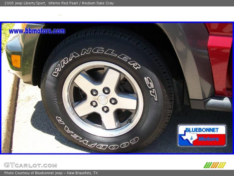 Inferno Red Pearl / Medium Slate Gray 2006 Jeep Liberty Sport