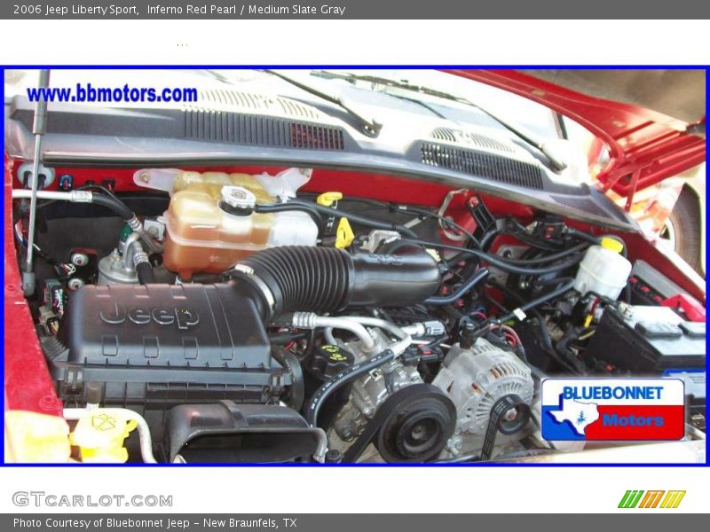 Inferno Red Pearl / Medium Slate Gray 2006 Jeep Liberty Sport