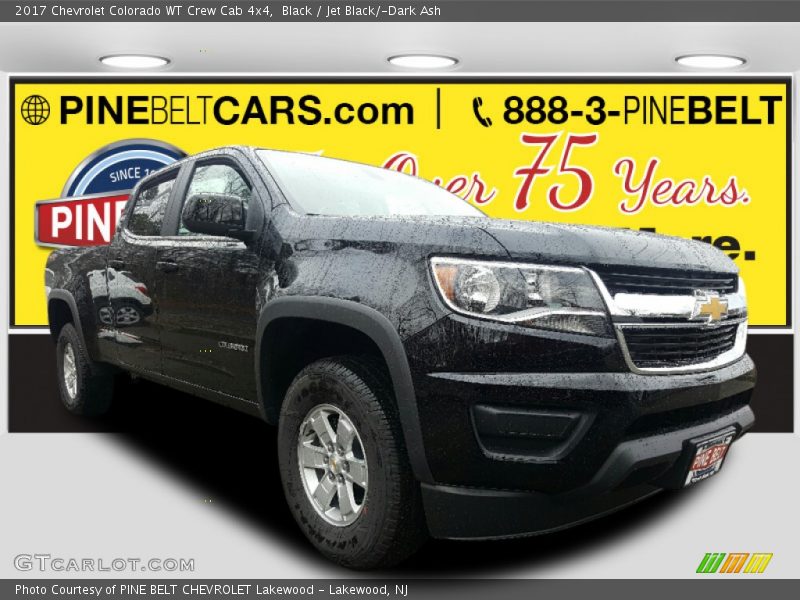 Black / Jet Black/­Dark Ash 2017 Chevrolet Colorado WT Crew Cab 4x4