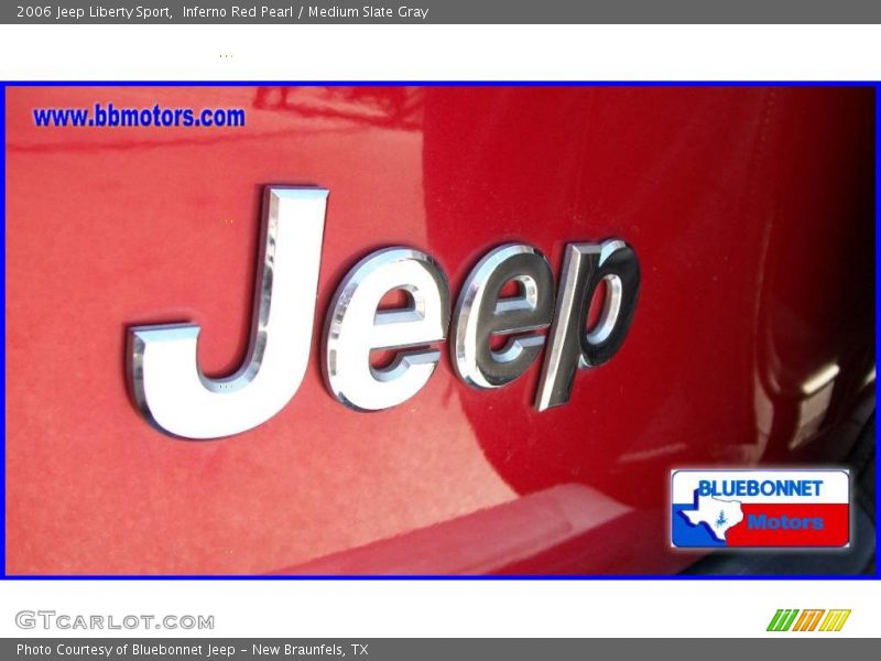 Inferno Red Pearl / Medium Slate Gray 2006 Jeep Liberty Sport