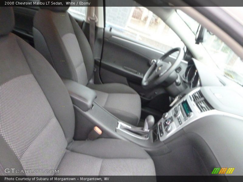 White / Ebony 2008 Chevrolet Malibu LT Sedan