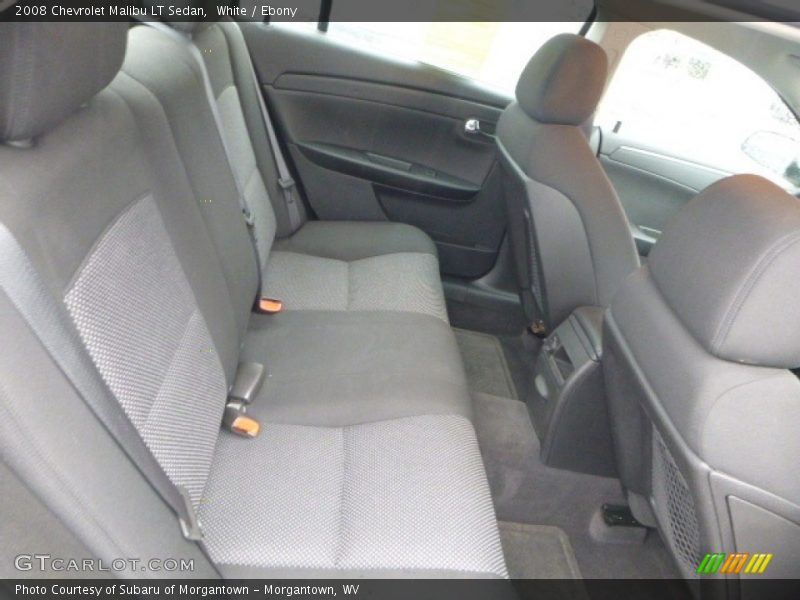 White / Ebony 2008 Chevrolet Malibu LT Sedan