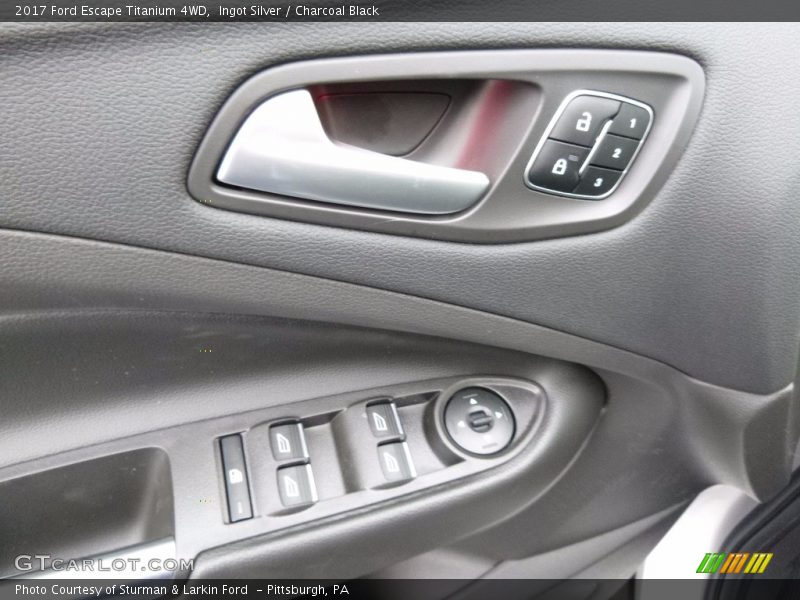 Ingot Silver / Charcoal Black 2017 Ford Escape Titanium 4WD
