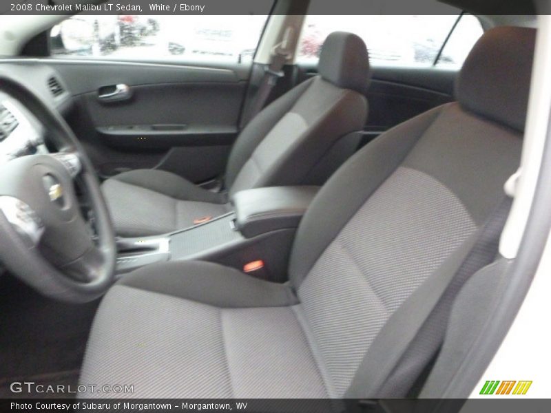 White / Ebony 2008 Chevrolet Malibu LT Sedan