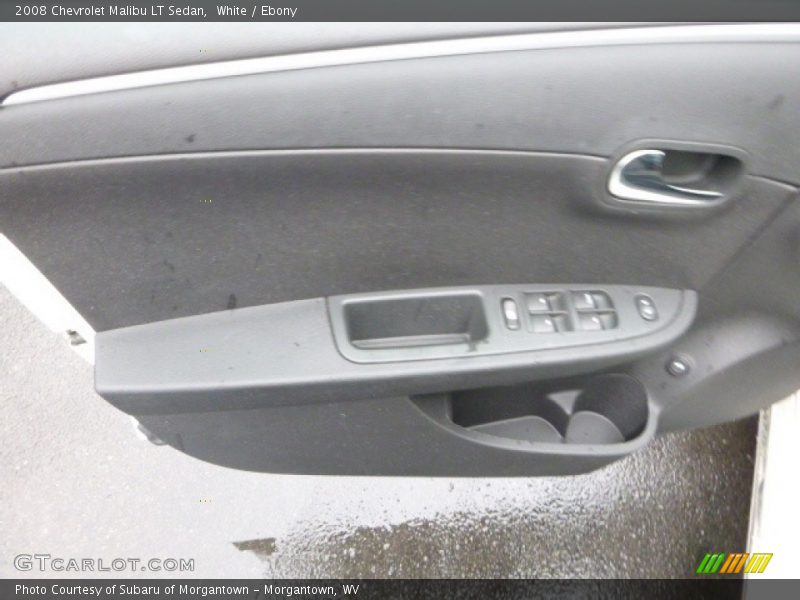 White / Ebony 2008 Chevrolet Malibu LT Sedan