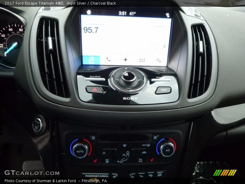 Ingot Silver / Charcoal Black 2017 Ford Escape Titanium 4WD