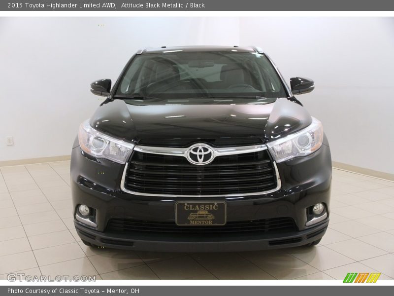 Attitude Black Metallic / Black 2015 Toyota Highlander Limited AWD