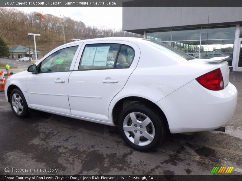 Summit White / Neutral Beige 2007 Chevrolet Cobalt LT Sedan