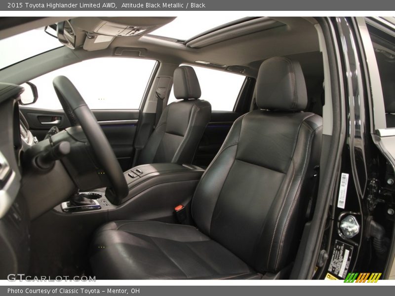 Attitude Black Metallic / Black 2015 Toyota Highlander Limited AWD