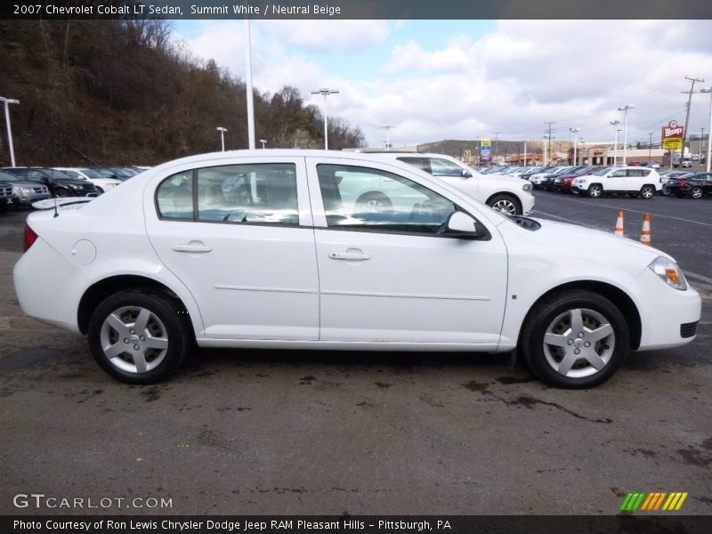 Summit White / Neutral Beige 2007 Chevrolet Cobalt LT Sedan