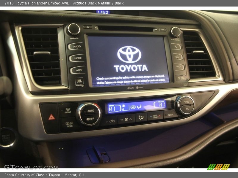 Attitude Black Metallic / Black 2015 Toyota Highlander Limited AWD