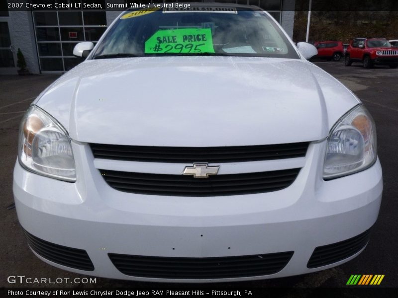 Summit White / Neutral Beige 2007 Chevrolet Cobalt LT Sedan