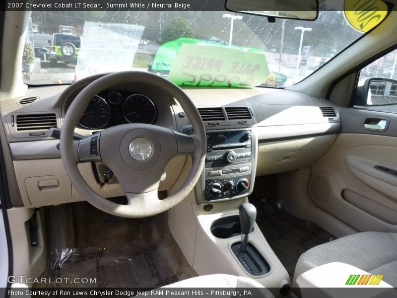 Summit White / Neutral Beige 2007 Chevrolet Cobalt LT Sedan