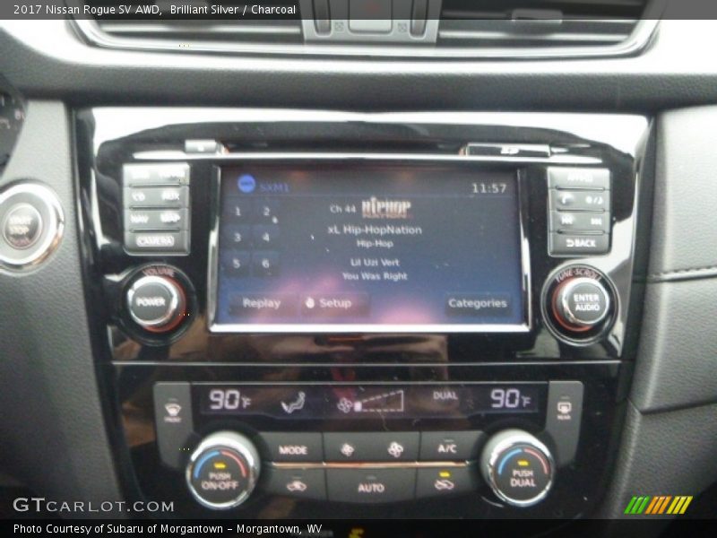 Brilliant Silver / Charcoal 2017 Nissan Rogue SV AWD