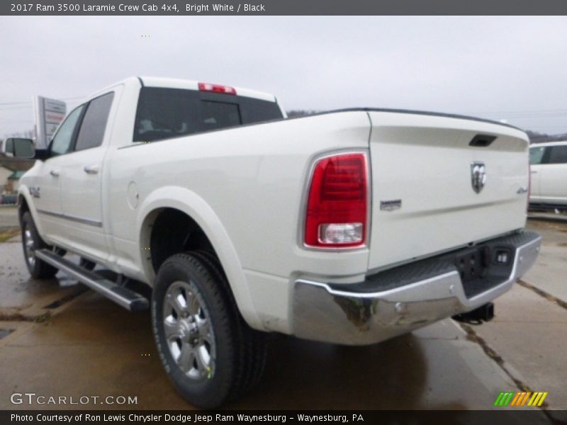 Bright White / Black 2017 Ram 3500 Laramie Crew Cab 4x4